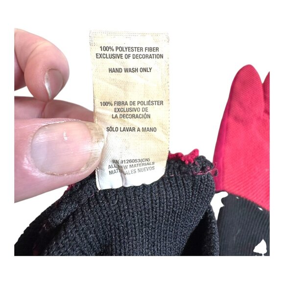 Arizona Cardinals Logo Knit Gloves By Forever Collectibles Red & Black Polyester - Picture 5 of 7